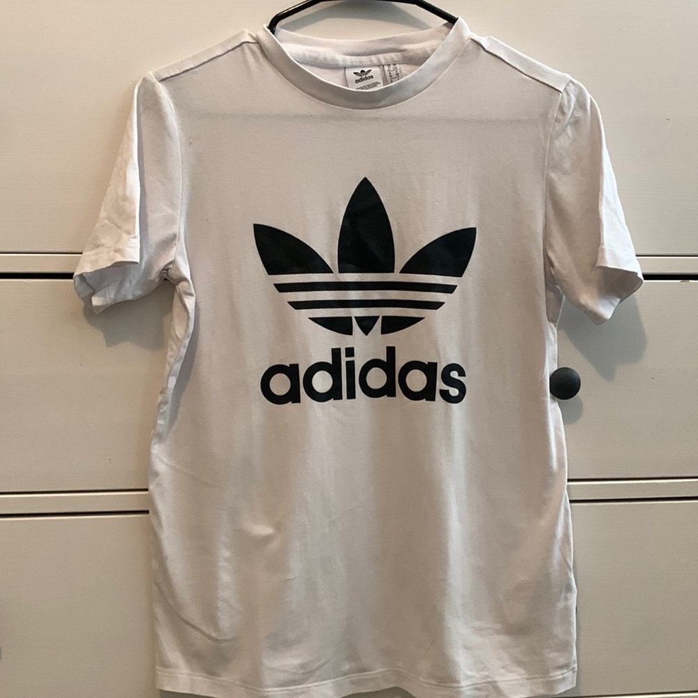 White Adidas shirt